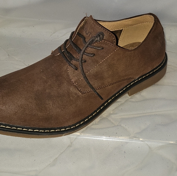 Nautica Men's Dark Brown Leshan Oxfords Size 13- New - Picture 3 of 7